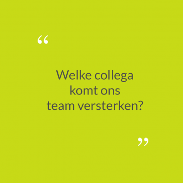 Collega worden?